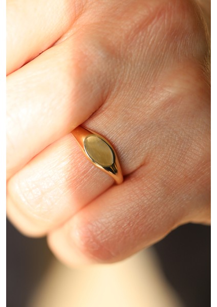 14 Ayar Altın Düz Şovalye Yüzük