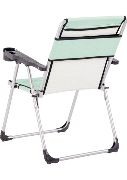 Bardaklıklı Piknik Ve Kamp Sandalyesi 140kg Taşıma Renk: Su Yeşil fiyatları