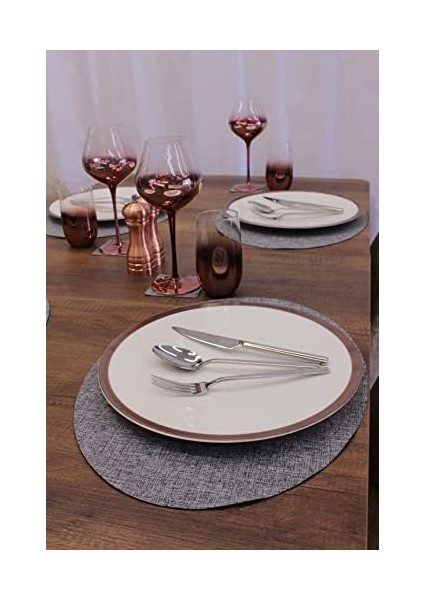 Oval Int Lazer Kesim Amerikan Servis 2 Adet 35 x 45 cm