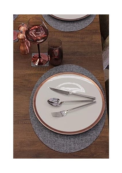 Oval Int Lazer Kesim Amerikan Servis 2 Adet 35 x 45 cm