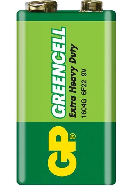 Gp 1604G-B Greencell 9 Volt Pil (10LU Paket) (4741)