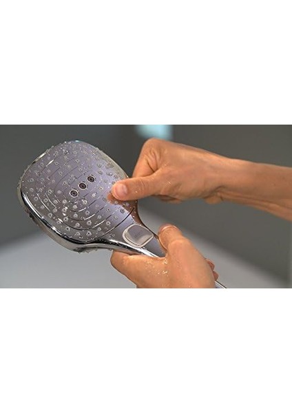 Raindance Select E 120 Duş Başlığı Tutucusu Dahil, 3 Spot Türü, Krom