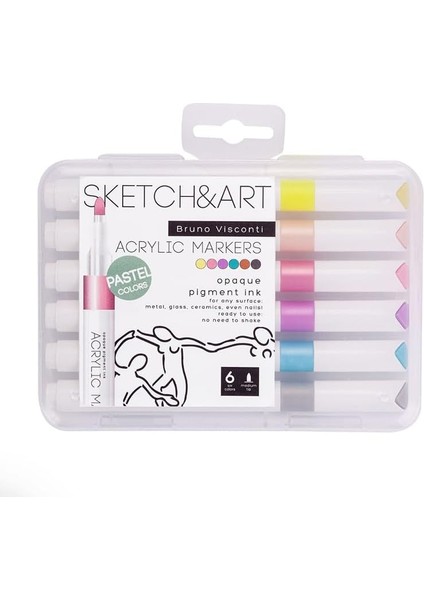 Visconti Sketch&art Akrilik Marker 6lı NO:22-0128