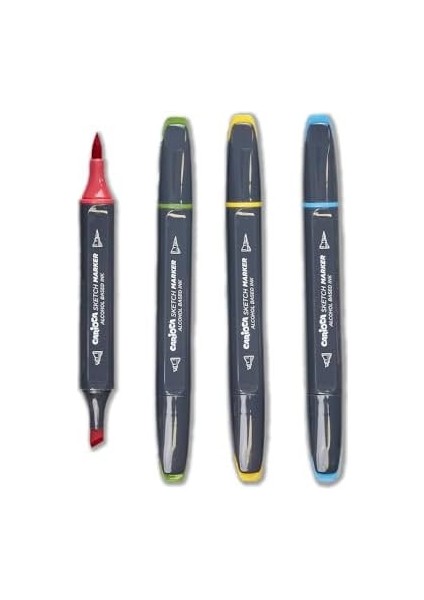 Plus Sketch Marker Çift Taraflı Çizim Kalemi 10 Renk