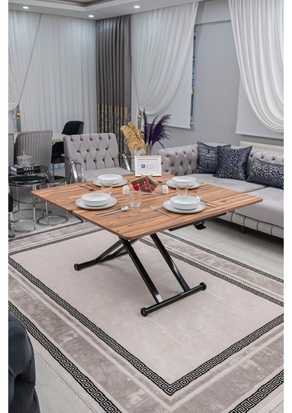 Home Üst Tabla Mdf Urartu Oval Köşe Alt Ayak Siyah Renk fiyatları