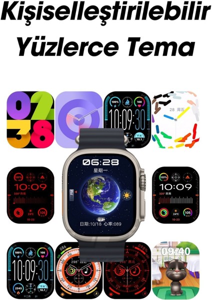 Wearfit Hk9 Ultra 2 Akıllı Kol Saati Watch Model:inç 49MM Amoled Ekran (Gri) indirimleri