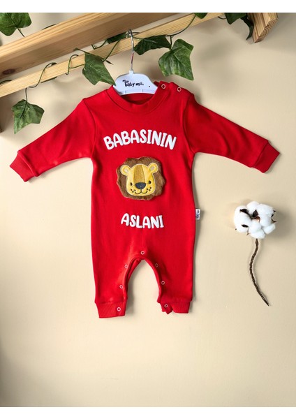 Babasının Aslanı Pamuklu Bebek Tulum