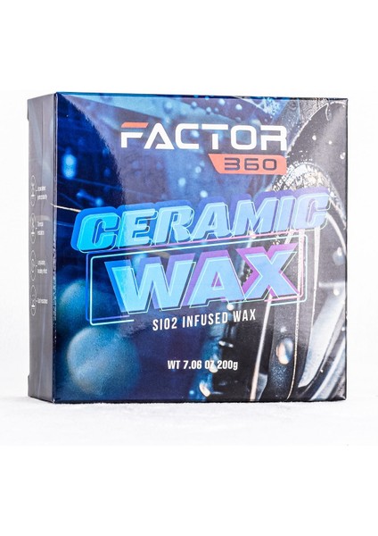 Factor 360 Premium Ceramic Wax 200 Ml Yüksek Parlaklık & Hidrofobi