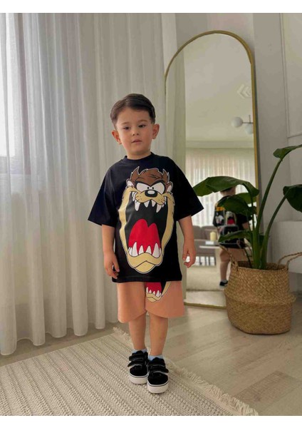 Erkek Cocuk Alt Üst Şort Tşört Takim