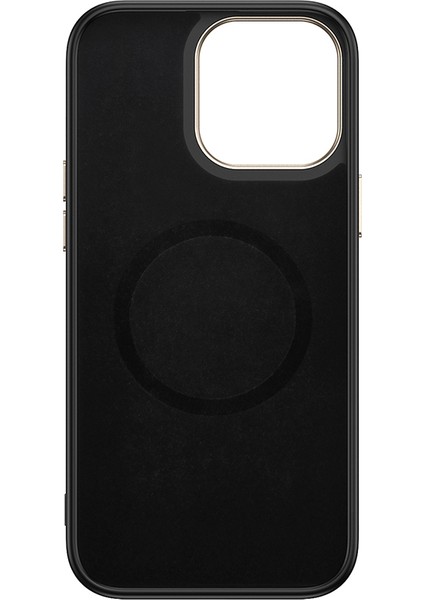 Apple iPhone 15 Pro Max Kılıf M-Safe Şarj Özellikli Karbon Fiber Görünümlü Antina Kapak