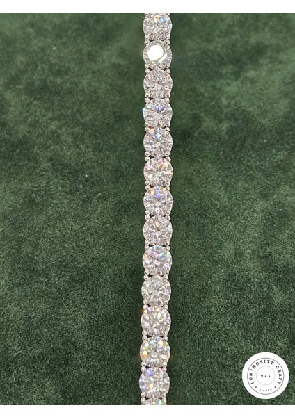 4.8mm Su Yolu 925 Ayar Gümüş Özel Taşlı Kadın Bileklik fiyatları