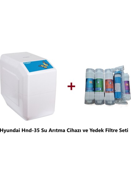 Hyundai Kapalı Kasa Hnd-35 Pompalı Motorlu Su Arıtma Cihazı Orjinal 5 Li Yedek Filtre Setiyle Beraber Ekonomik Paket
