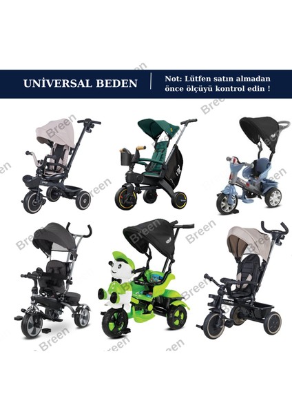 Çocuk Bisiklet Siyah Branda, 3 Tekerli Bisiklet Örtüsü, Su Geçirmez, Güneşten Korur modelleri