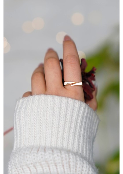 Keskin Tasarım Ayarlanabilir Gold Kadın Yüzük