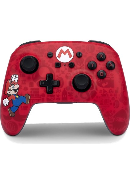 Nintendo Switch Enhanced Kablosuz Oyun Kumandası Gamepad Here We Go Mario