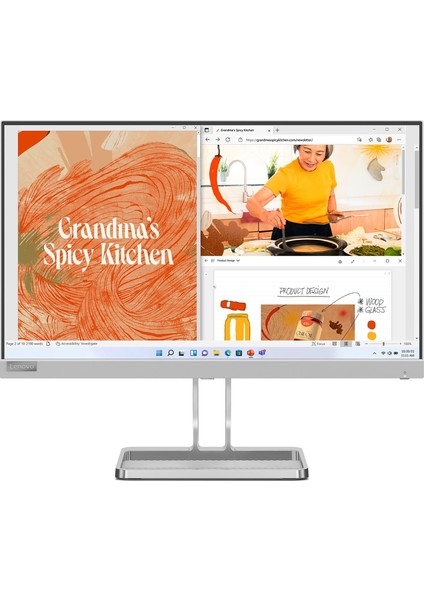 L22I-40 21.5 Inç 75Hz 4ms Freesync IPS Fhd Monitör Bulut Grisi