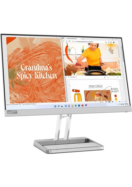 L22I-40 21.5 Inç 75Hz 4ms Freesync IPS Fhd Monitör Bulut Grisi