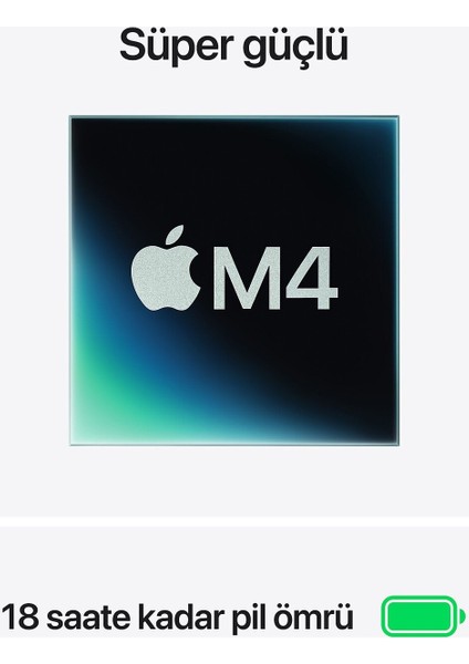 MC6C4TU/A/MACBOOK Air/apple M4 Işlemci (10 Çekirdek Cpu-10 Çekirdek GPU)/24GB RAM/512GB Ssd/13.6"/midnight fırsatları