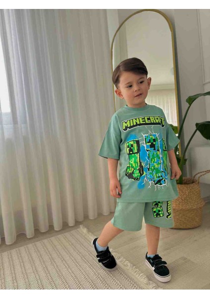 Erkek Çocuk Maykiraft Alt Üst Takim
