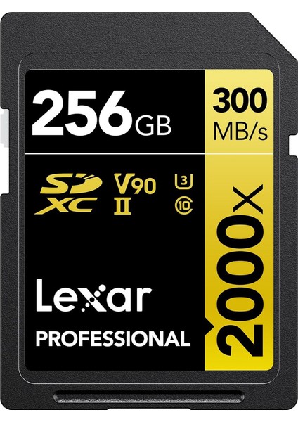 256GB LSD2000256G-BNNNG Sd Professional 2000X Sdxc Uhs-Iı Kart Up To 300MB/S Okuma 260MB/S Yazma Hafıza Kartı