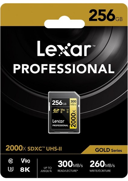 256GB LSD2000256G-BNNNG Sd Professional 2000X Sdxc Uhs-Iı Kart Up To 300MB/S Okuma 260MB/S Yazma Hafıza Kartı modelleri