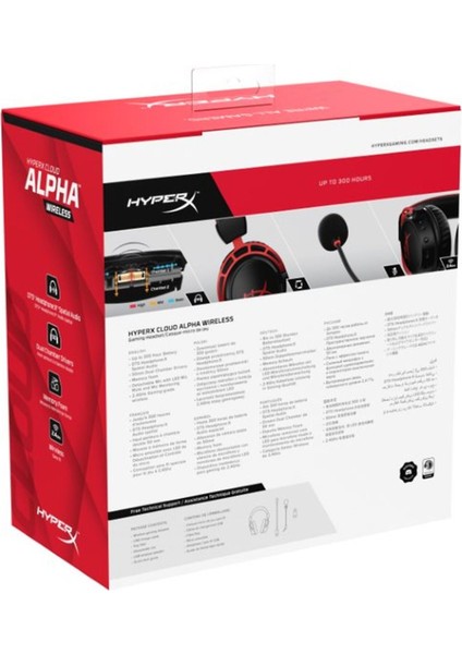 Cloud Alpha Wireless Oyuncu Kulak Üstü Kulaklık Siyah Kırmızı 4P5D4AA indirimleri