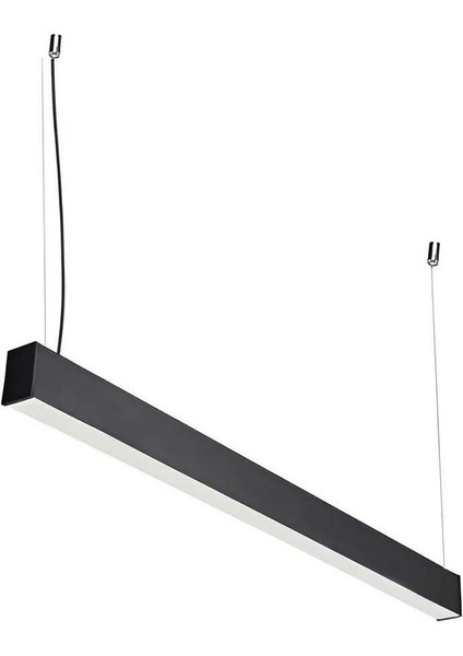 Lineer 100 cm Siyah Kasa Sarkıt Modern LED Avize, Salon, Mutfak, Lineer Avize fiyatları