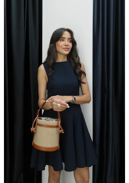 Aura Hasır Siyah Omuz Çantası