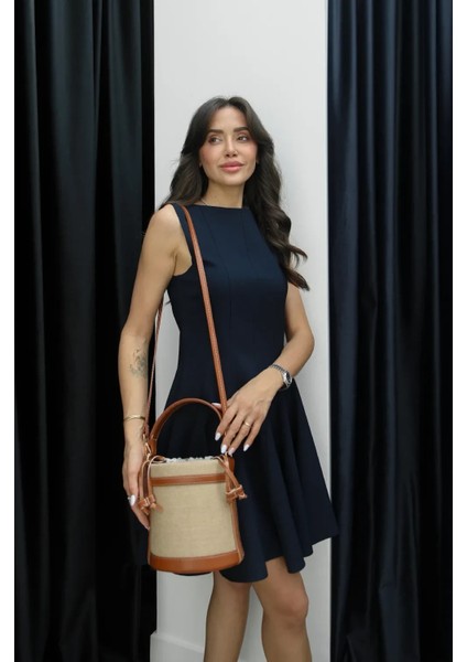 Aura Hasır Siyah Omuz Çantası fiyatları