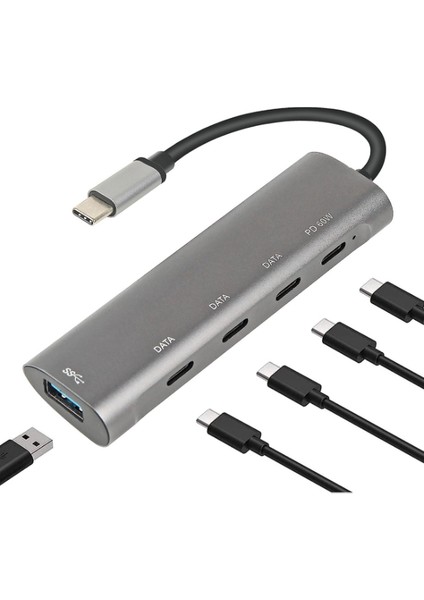Usb-C Pd Hub 5 In 1 Typec USB 3.0 Pd 3 Port Typec
