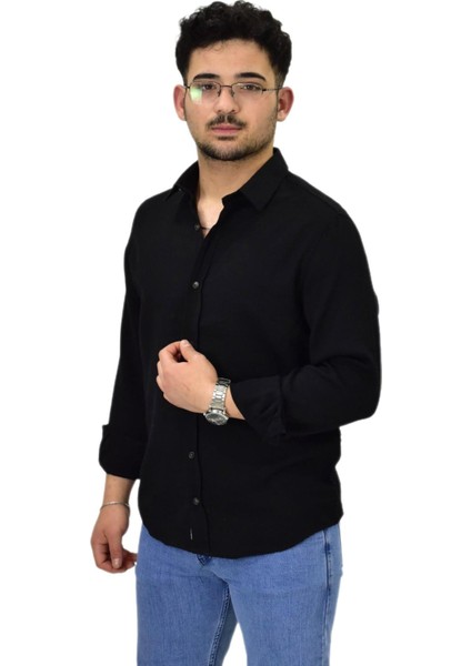Erkek Spor Silim Fit Uzun Kol Gömlek G5011 BGL-ST04495