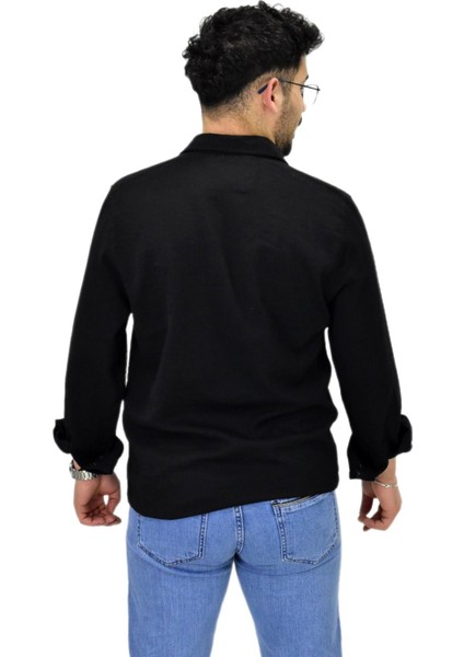 Erkek Spor Silim Fit Uzun Kol Gömlek G5011 BGL-ST04495