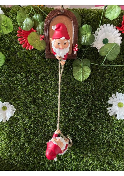 Neşeli Noel Baba Kapı ve Duvar Süsü