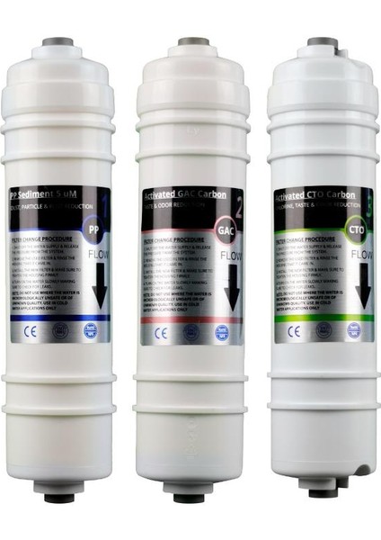 Su Arıtma Filtre Seti Beşli - Inline Modeller Için Sulook modelleri