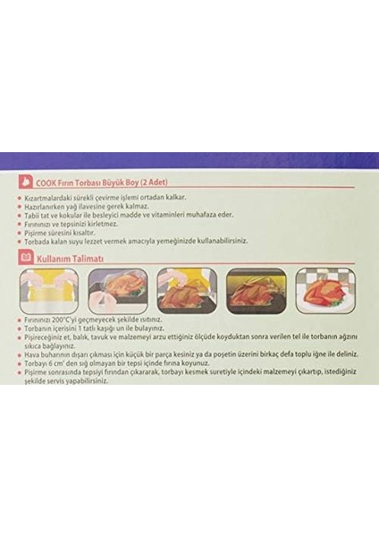 Metrashop Fırın Torbası, Büyük Boy 45 cm x 50 cm (2 Adet/kutu Içi)