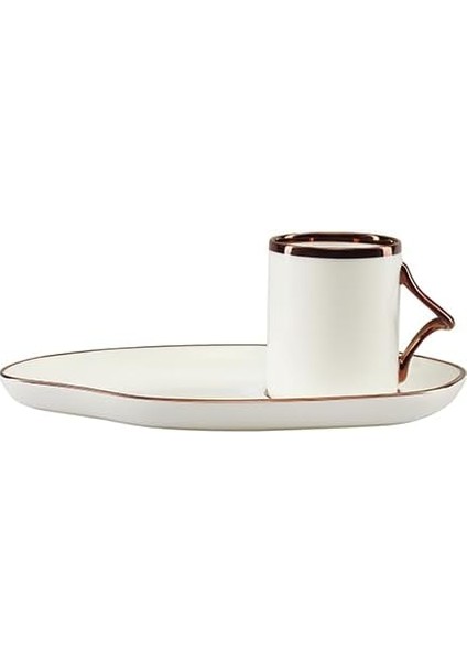 Limoges Bronz 6 Kişilik Kahve Takımı 85CC