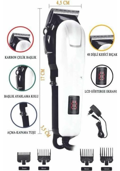 Kablosuz Saç Kesme Makinesi Epilasyon Öncesi Kısaltma Makinesi