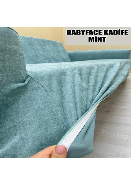 Babyface Kadife Kumaş Tekli Koltuk & Berjer Koltuk Kılıfı