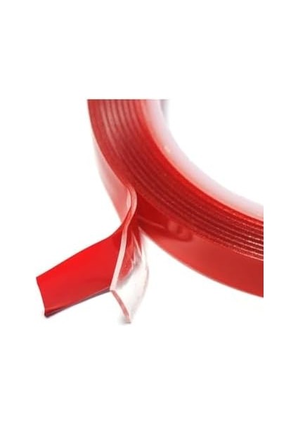 Silikon Çift Taraflı Montaj Bandı 10MM Genişlik 5mt Uzunluk Çift Taraflı Bant Çerçeve Yapıştırıcı Çift Taraflı Bant (10MMX5MT)