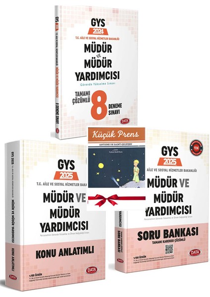 2025 Gys Aile ve Sosyal Hizmetler Bakanlığı Müdür ve Müdür Yardımcısı Sınavı Tam Kapsamlı Set