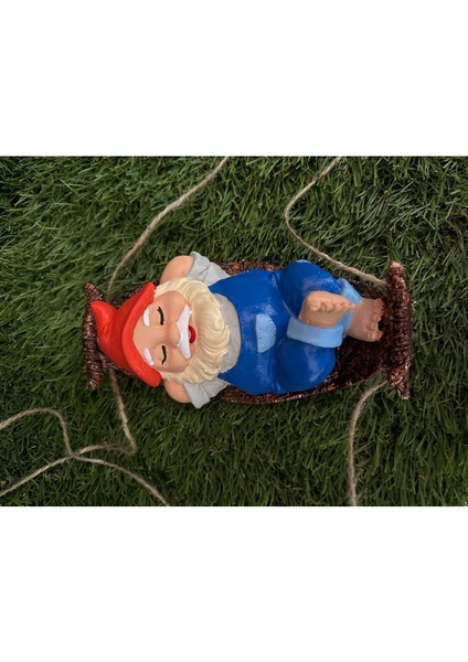 Keyifli Hamak Balkon Cücesi Duvar Dekoru
