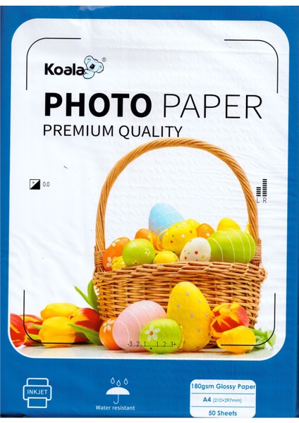 Canon Pixma G4470 Fotoğraf Kağıdı A4 Premium Parlak 180 gr 50 Adet