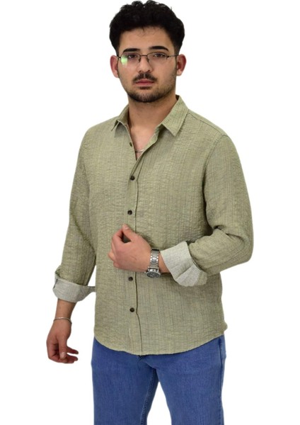 Erkek Spor Silim Fit Uzun Kol Gömlek G5011 BGL-ST04495 fiyatları