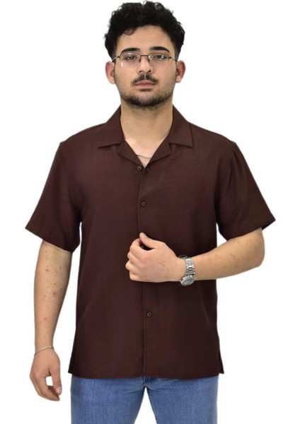 Erkek Spor Silim Fit Kısa Kol Gömlek G5031 BGL-ST04497