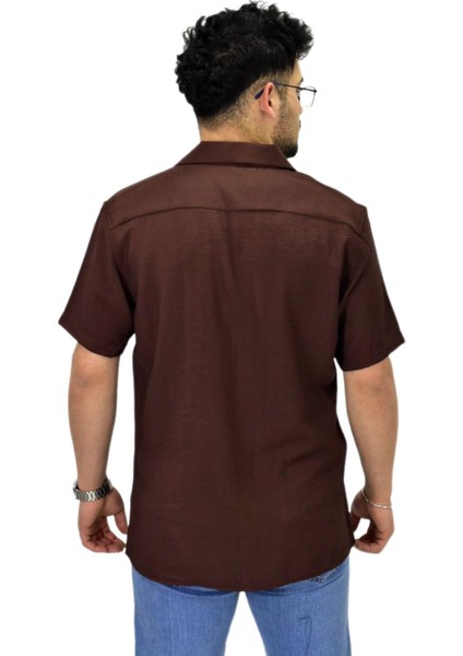 Erkek Spor Silim Fit Kısa Kol Gömlek G5031 BGL-ST04497 fırsatları