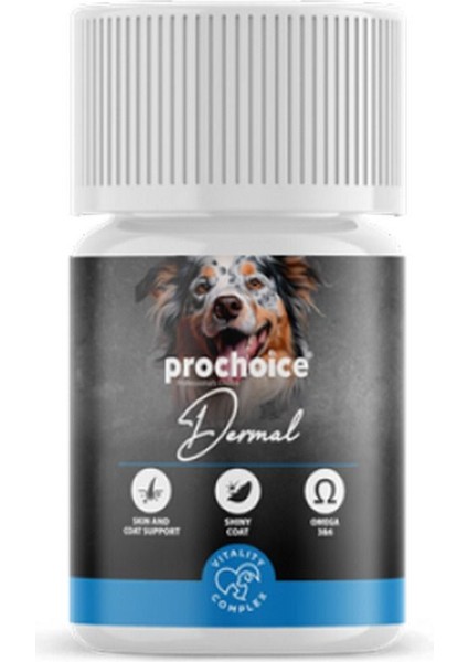 Luxury PROCHOICE75 Tablet x 12 Adet Köpekler Için Cilt - Tüy Bakımı Gıda Takviyesi 673143 1 Adet