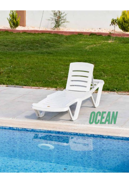 Şezlong Ocean Şezlong Orjinal Pp (Beyaz)