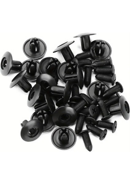 50 Adet 8mm Araba Plastik Perçin