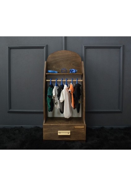 Luxury Evcil Hayvanlar Için Kıyafet Dolabı, Çekmeceli, Ceviz, Kıyafet Dolabı, Medium 1 Adet