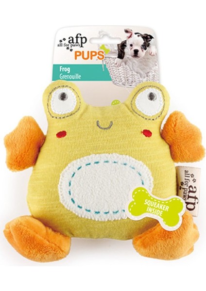 Luxury Pups - Frog Peluş Kurbağa Yavru Köpek Oyuncağı 1 Adet